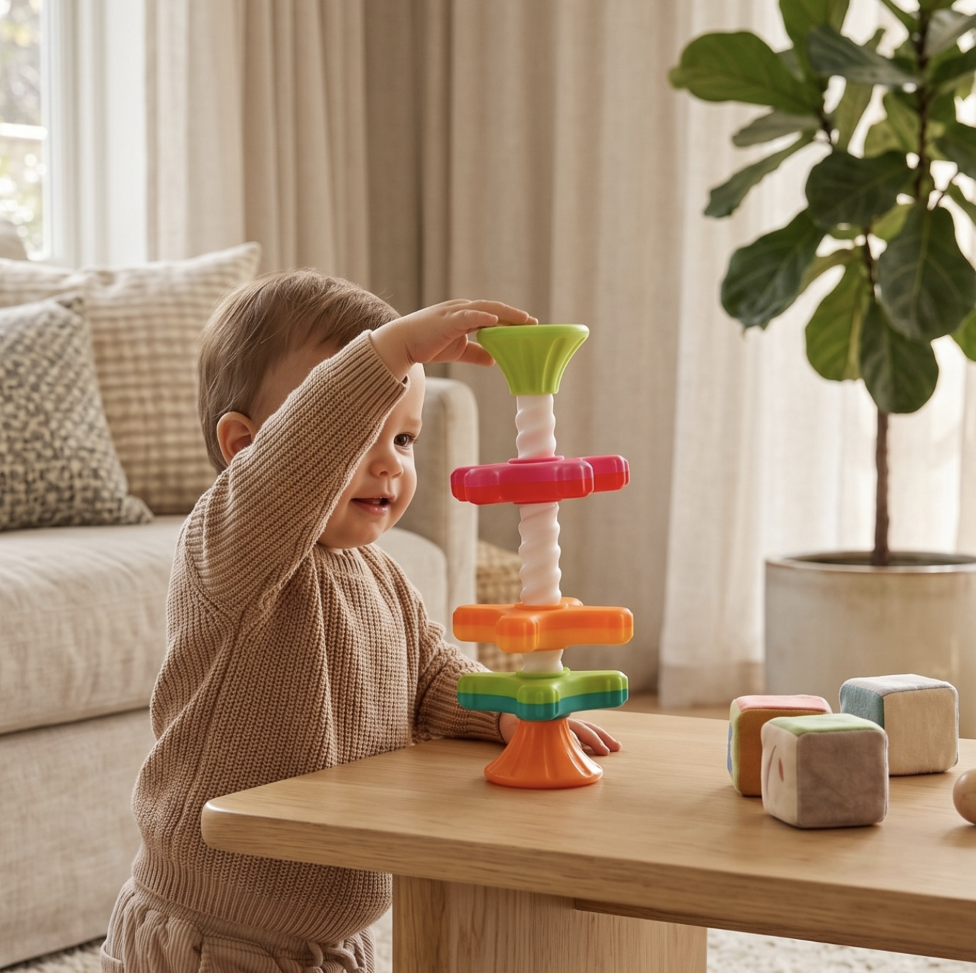 Mini Spinny Sensory Stacking Toy