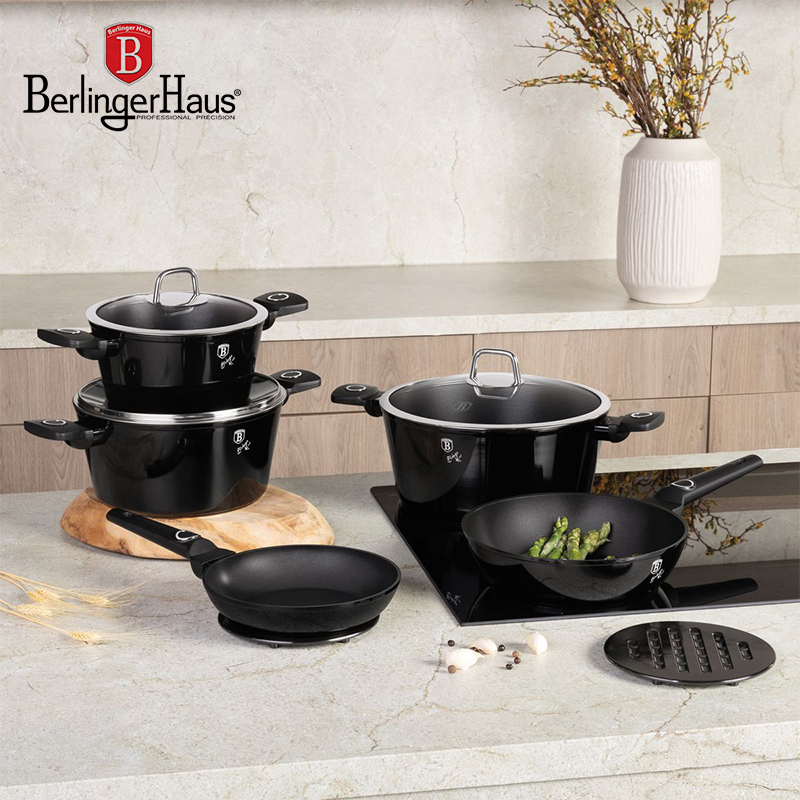 10-Piece Marble Coating Cookware Set