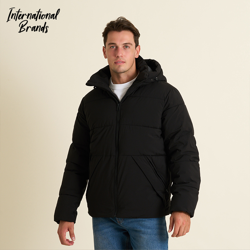 Men's Essential Puffer Jacket with Hood