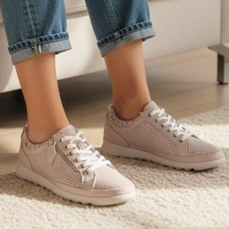 Ladies Genuine Leather Sloane Sneakers