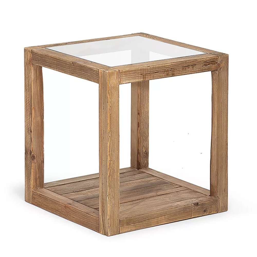 Glass Top Side Table
