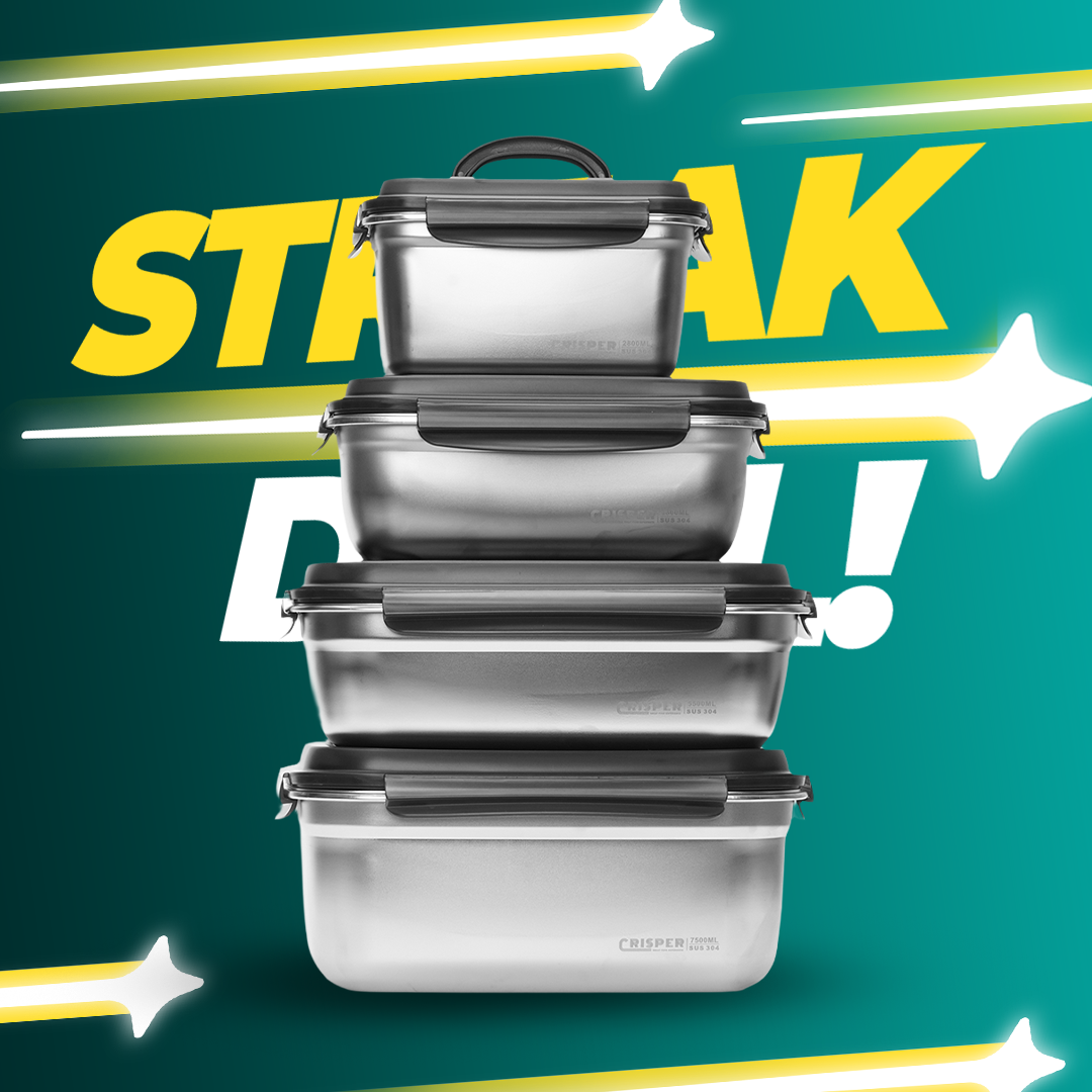 Jumbo Stainless Steel Airtight Storage Container