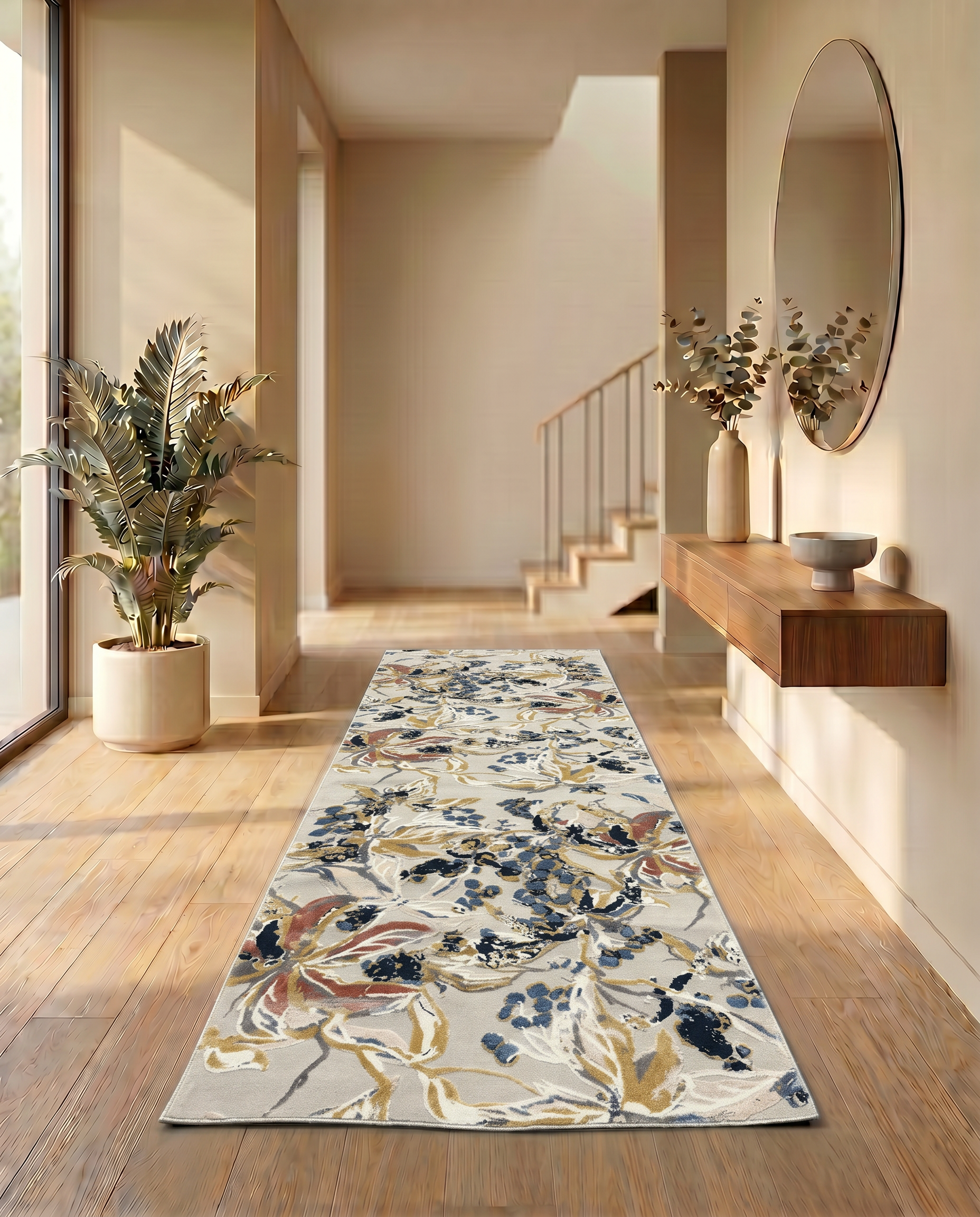 NOAH floral ラグ 85% off on Botanical Runner Collection | OneDayOnly