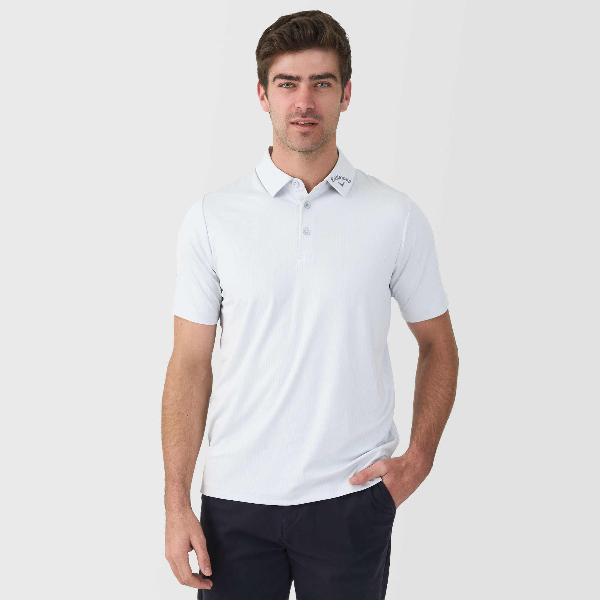Men's Ventilated Classic Jacquard Polo Golf Shirt