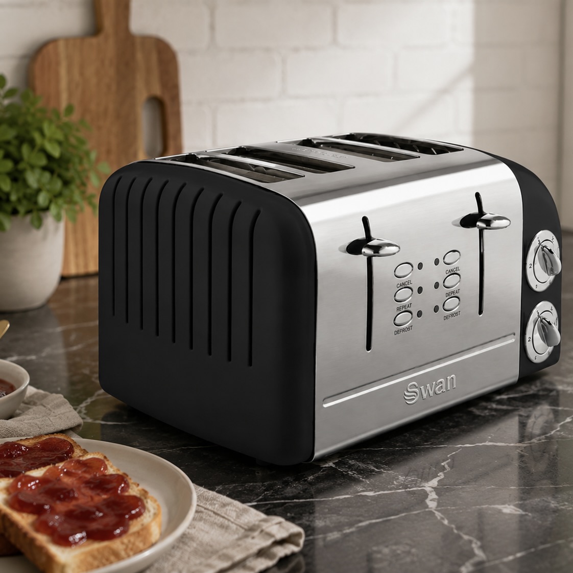 4-Slice Retro Toaster