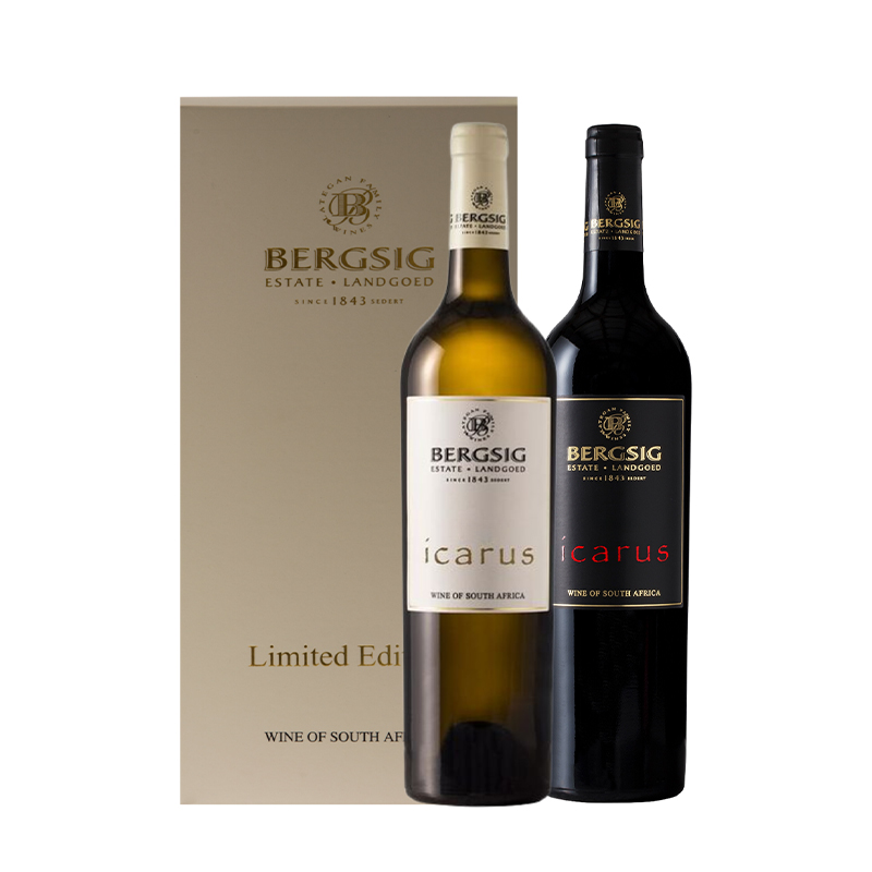 2-Piece Icarus Red and White Gift Set