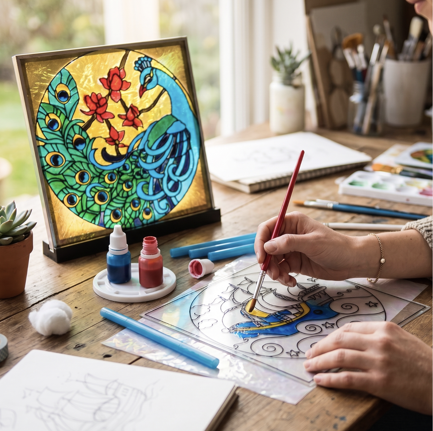 DIY Kid's Glass Painting Kit