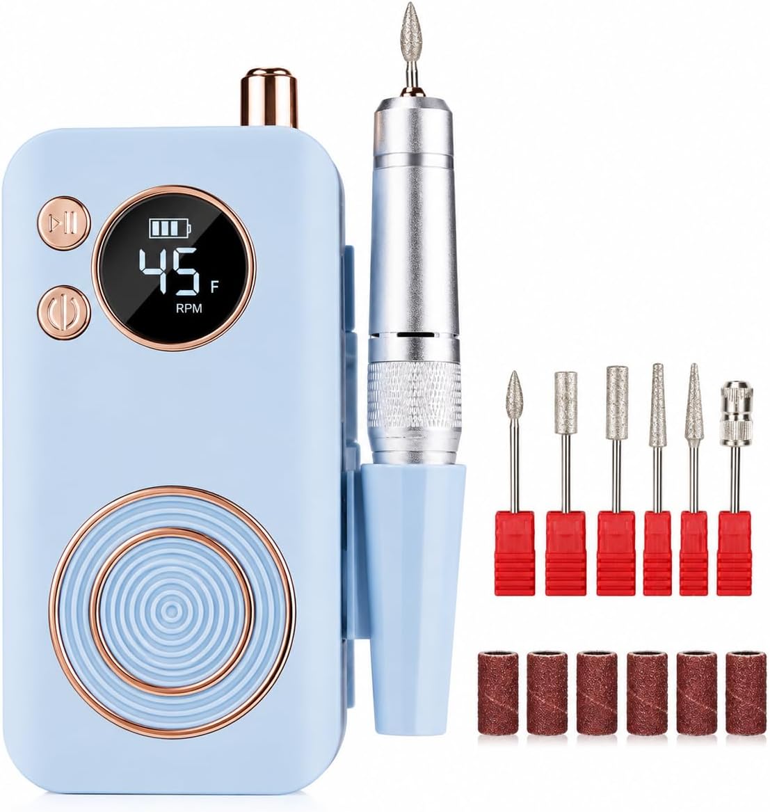 45000RPM 40W Professional Rechargeable Nail Drill Machine