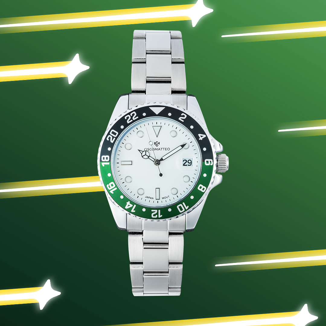 Men's Sprite Face Stainless Steel Watch