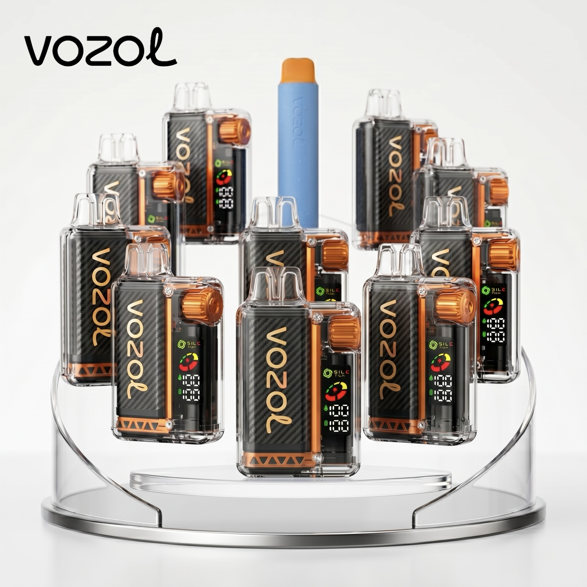 10x Vista 20000 Puff Rechargeable Disposable Vapes with Blue Razz Star 2k Vape