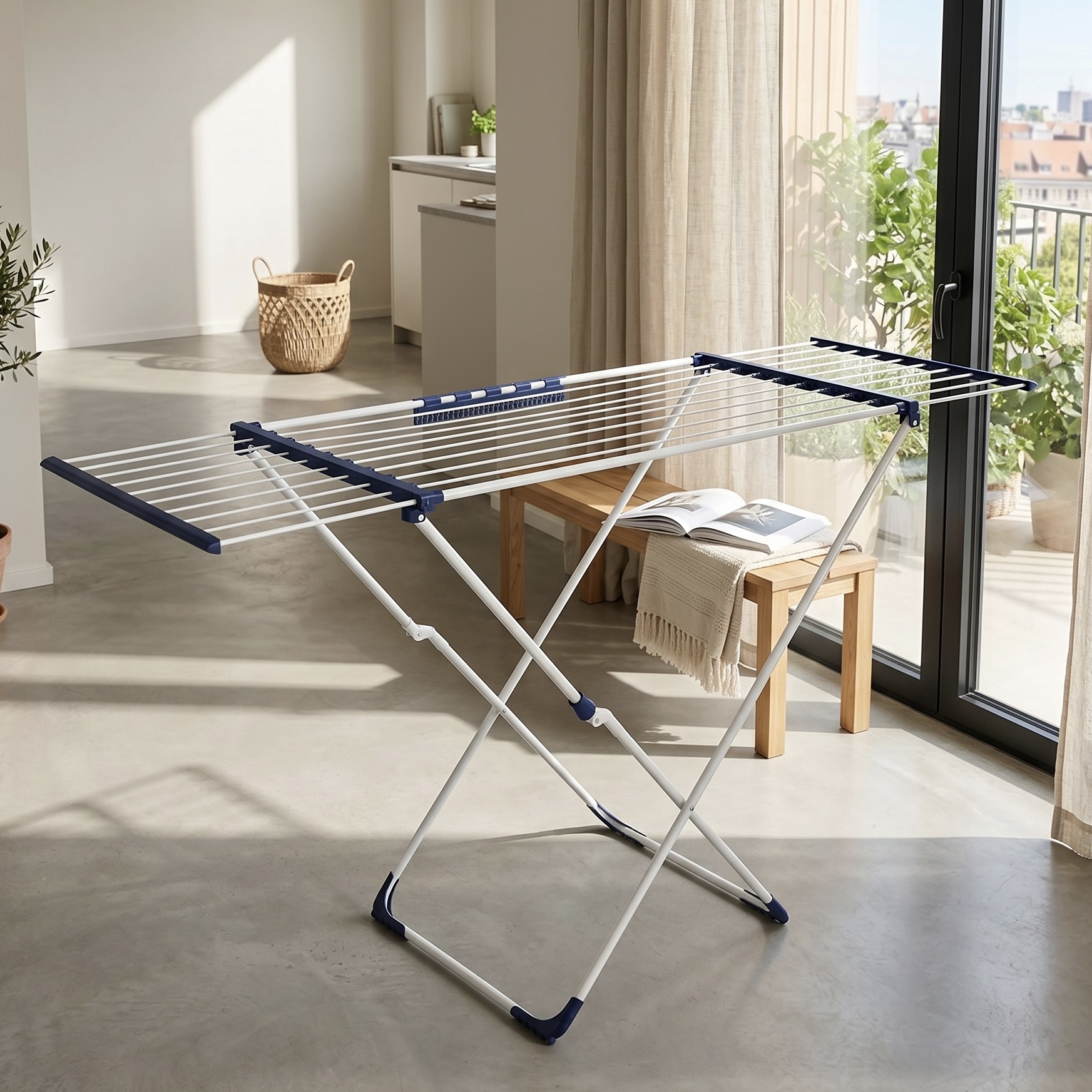 18m Expandable Clothes Glider Airer