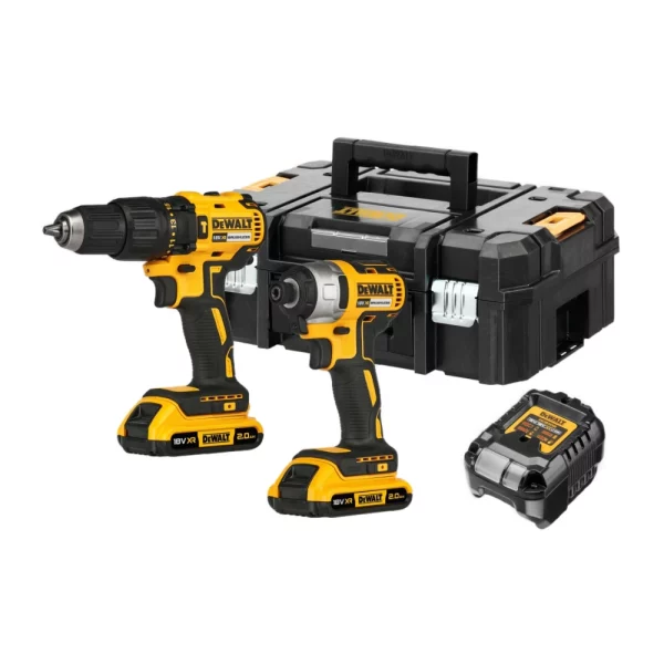 18V XR Brushless Combo Twin Kit 2x2Ah (Model: DCK2060D2T-QW)