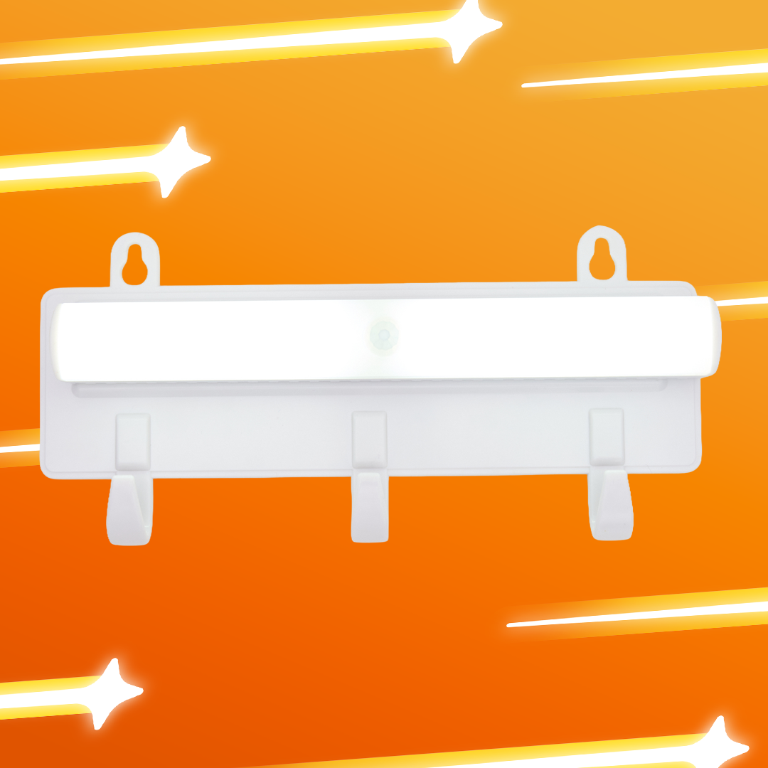 Motion Sensor Night Light with Hooks