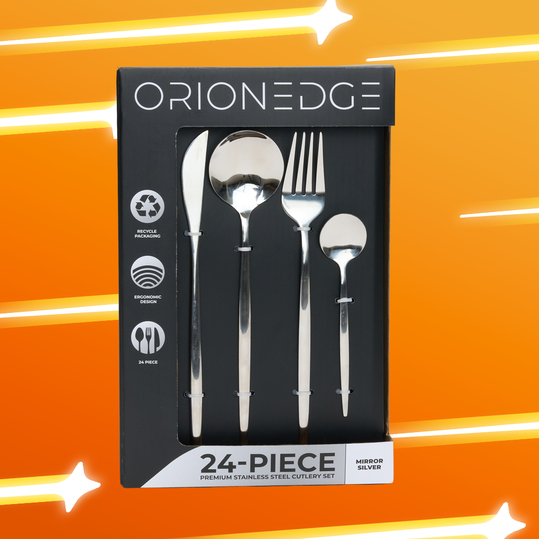24-Piece Premium Stainless Steel Cutlery Set