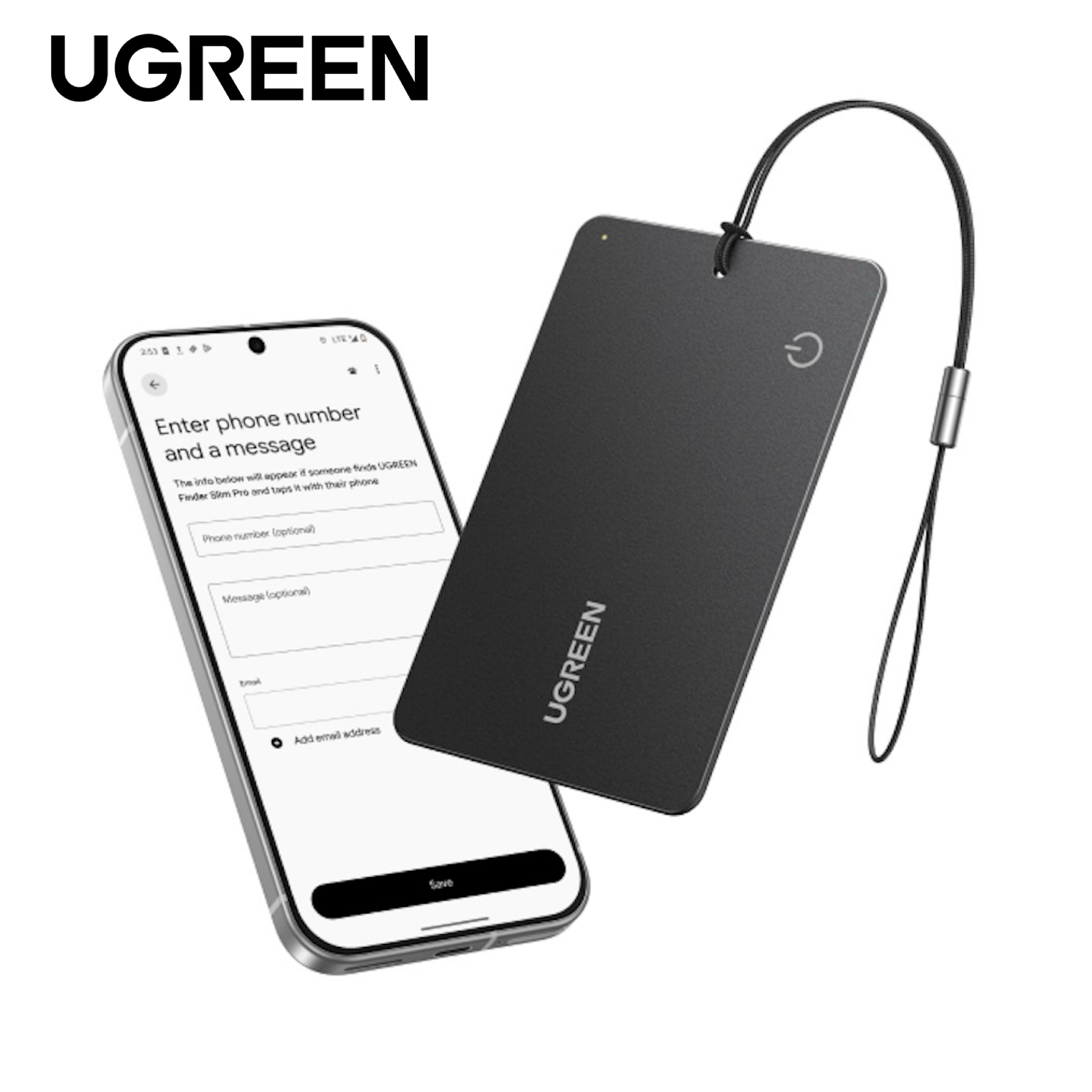 Slim Pro Waterproof Smart Finder Compatible with IOS and Android (Model: UG-75644)