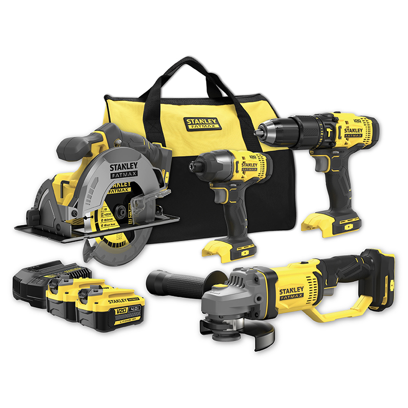 4-Piece Power Tool Stanley® & Fatmax ® Combo Kit  (Model: SFMCK469M2-QW)
