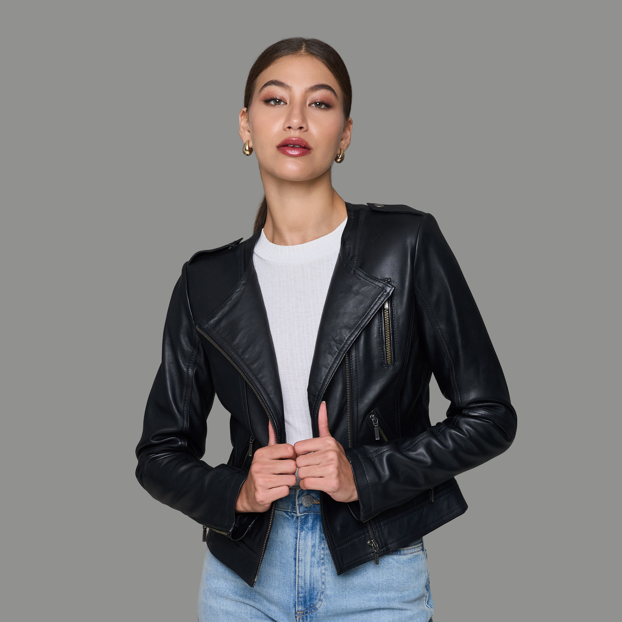 47% off on Men's or Ladies Leather Jacket | OneDayOnly