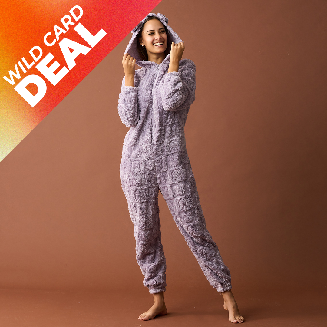 Willow & Wake Ladies Fluffy Hooded Onesies — R299 on OneDayOnly (was R500)
