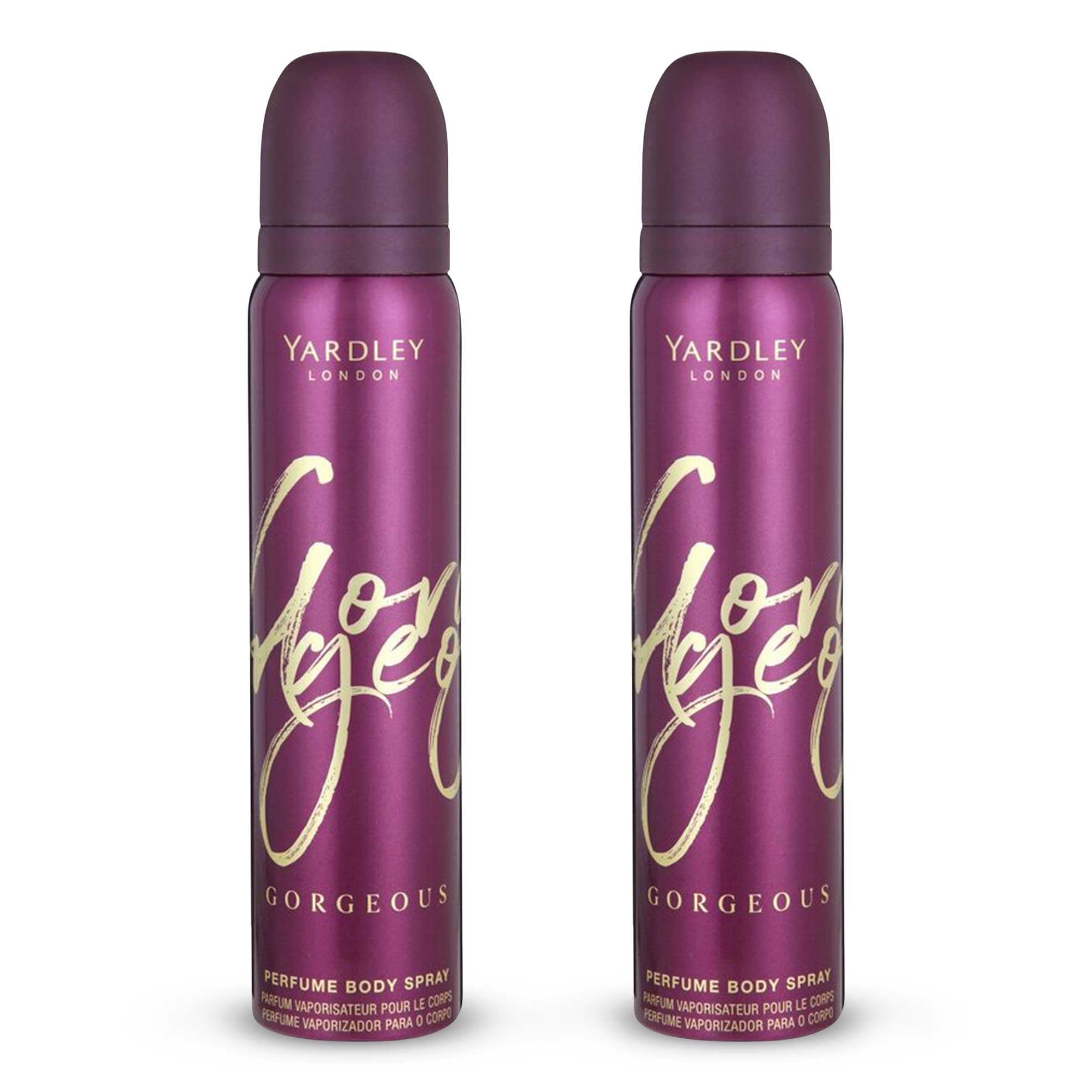 2x 90ml Ladies Gorgeous Body Spray