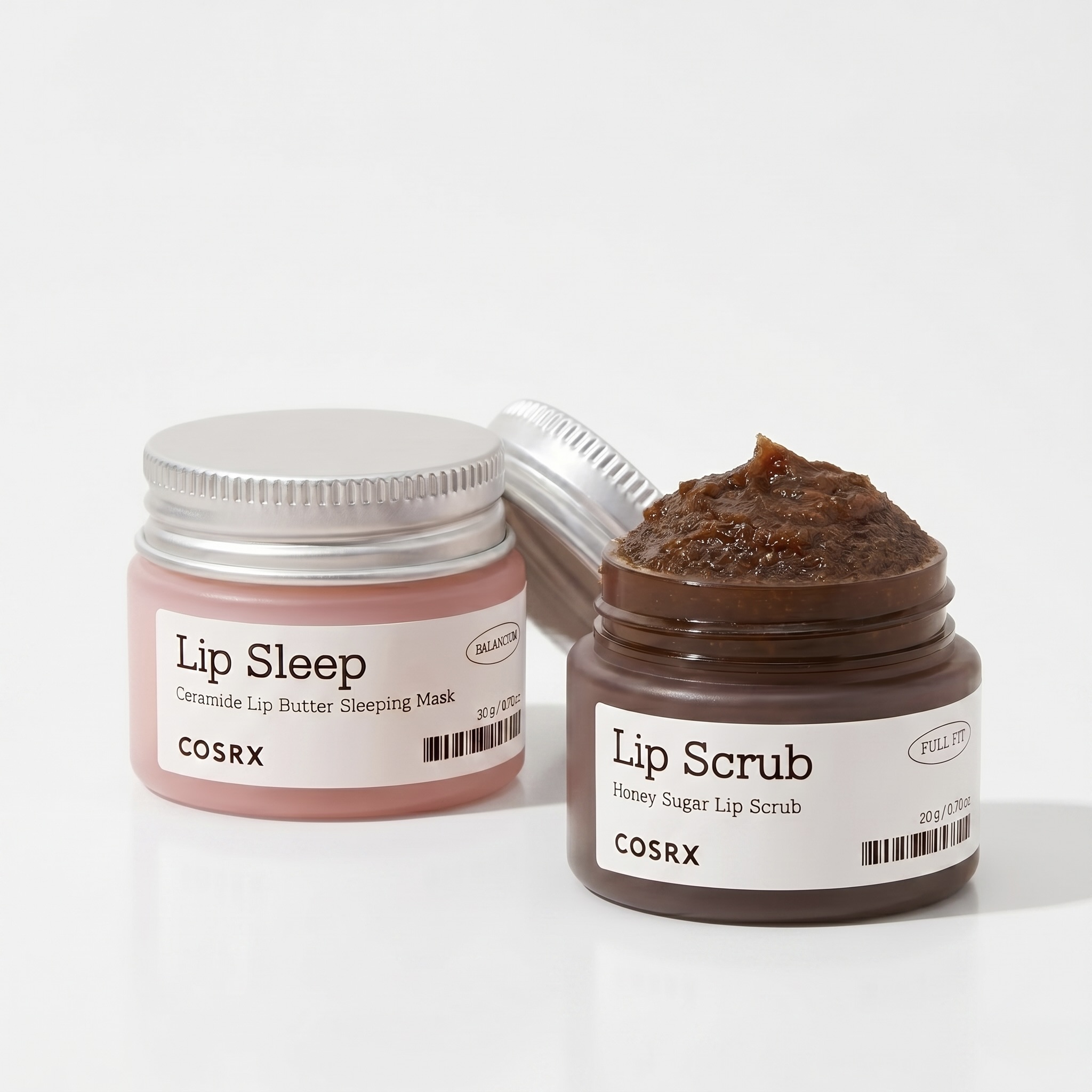 2-Piece 20g Balencium Lip Butter Sleeping Mask And 20g Honey Sugar Lip Scrub Combo