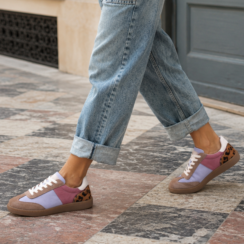 Ladies Genuine Leather Petra Sneakers