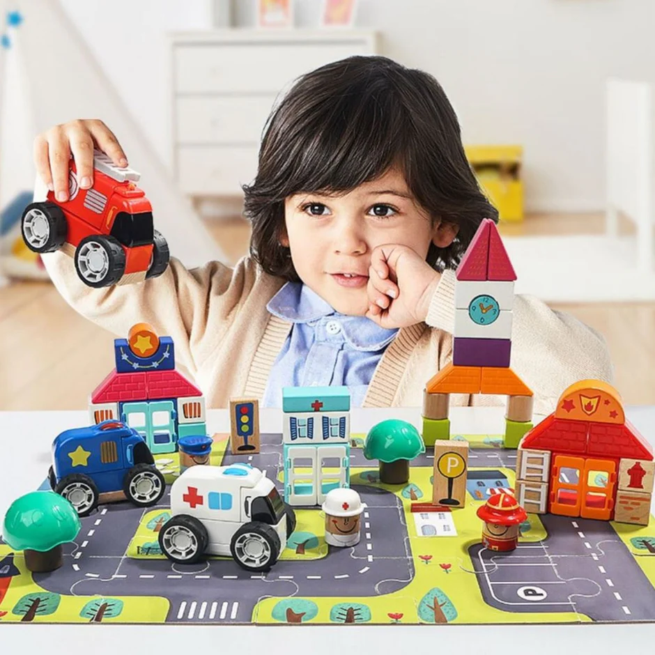 82-Piece City Building Block Set