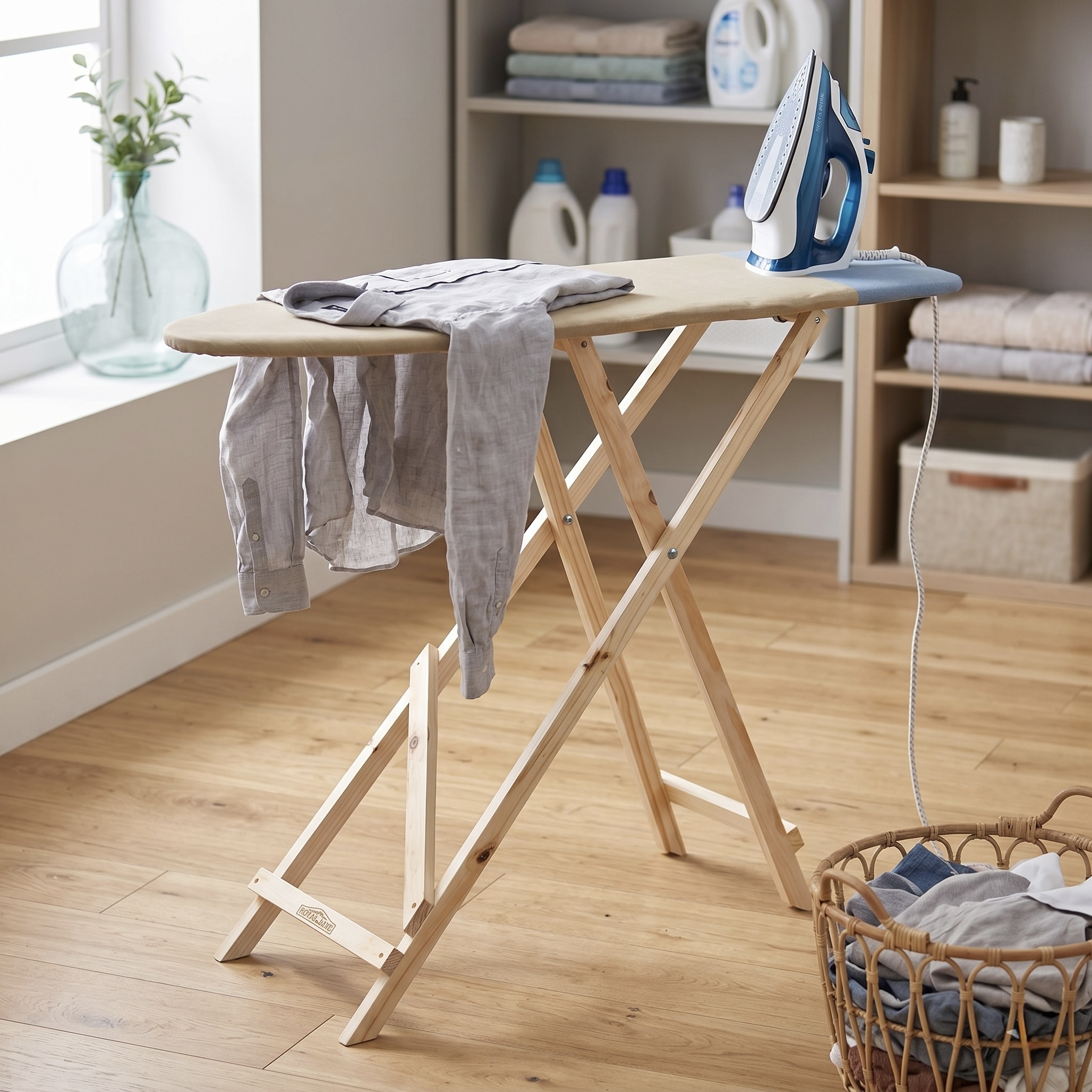 Premium Plus Pine Wood Ironing Board