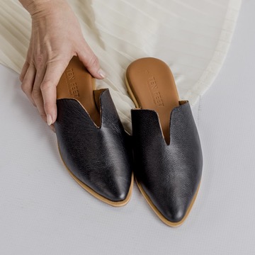 Ladies Genuine Leather Jamie Mules