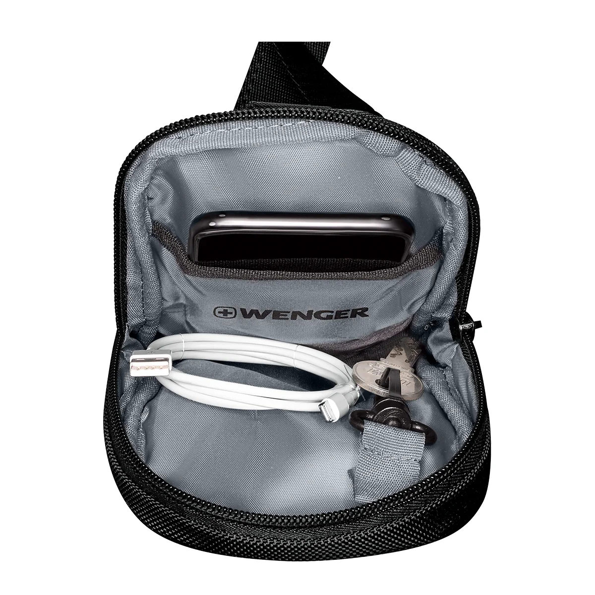 チャコールs 29% off on Wenger Compact Crossbody Sling Bag | OneDayOnly