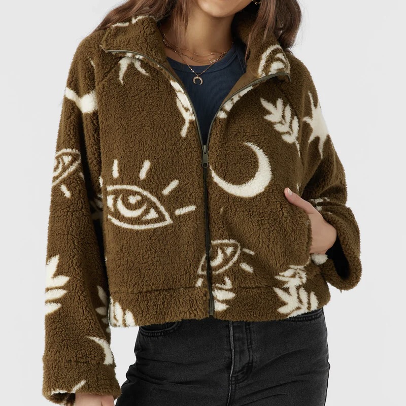 Ladies Rori Cropped Fleece Jacket