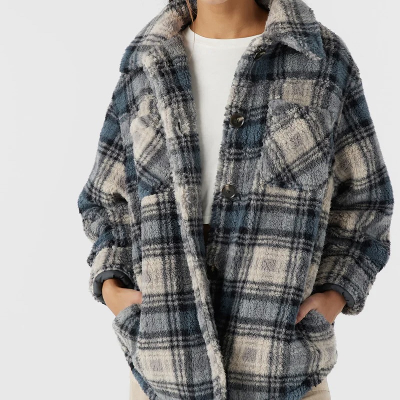 Ladies Heath High Pile Oversized Fleece Jacket