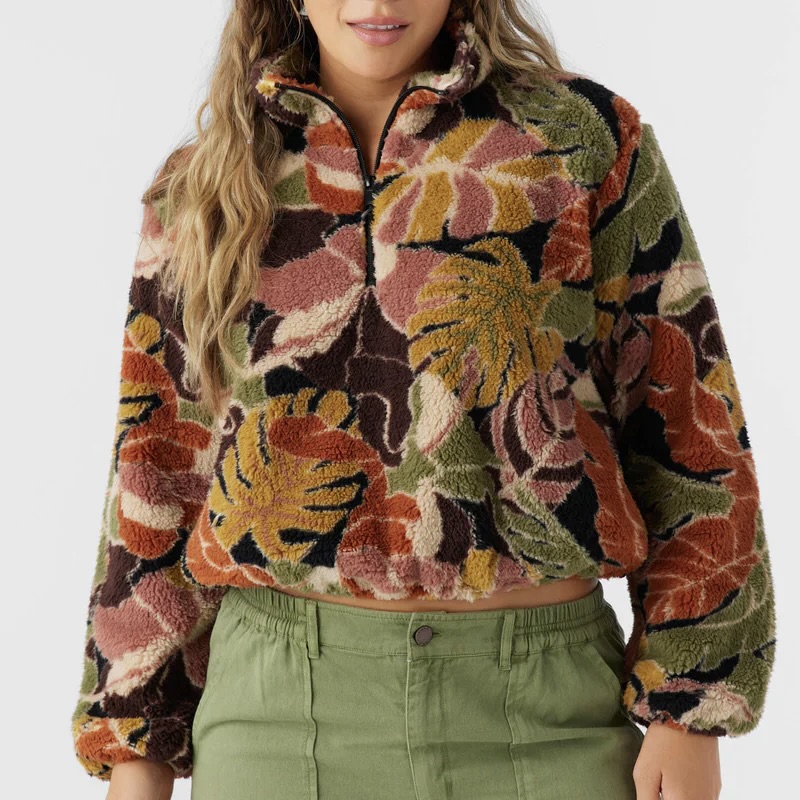 Ladies Kacey High Pile Fleece Pullover