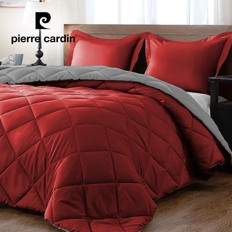 300gsm 5-Piece Monochrome Reversible Comforter Set