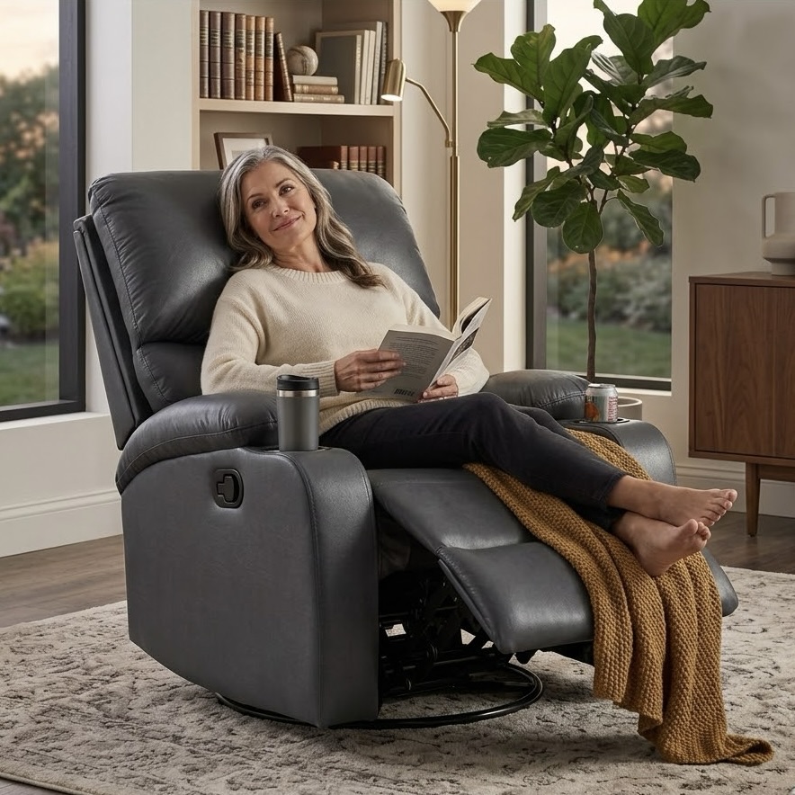Oscar Rocker Swivel Recliner