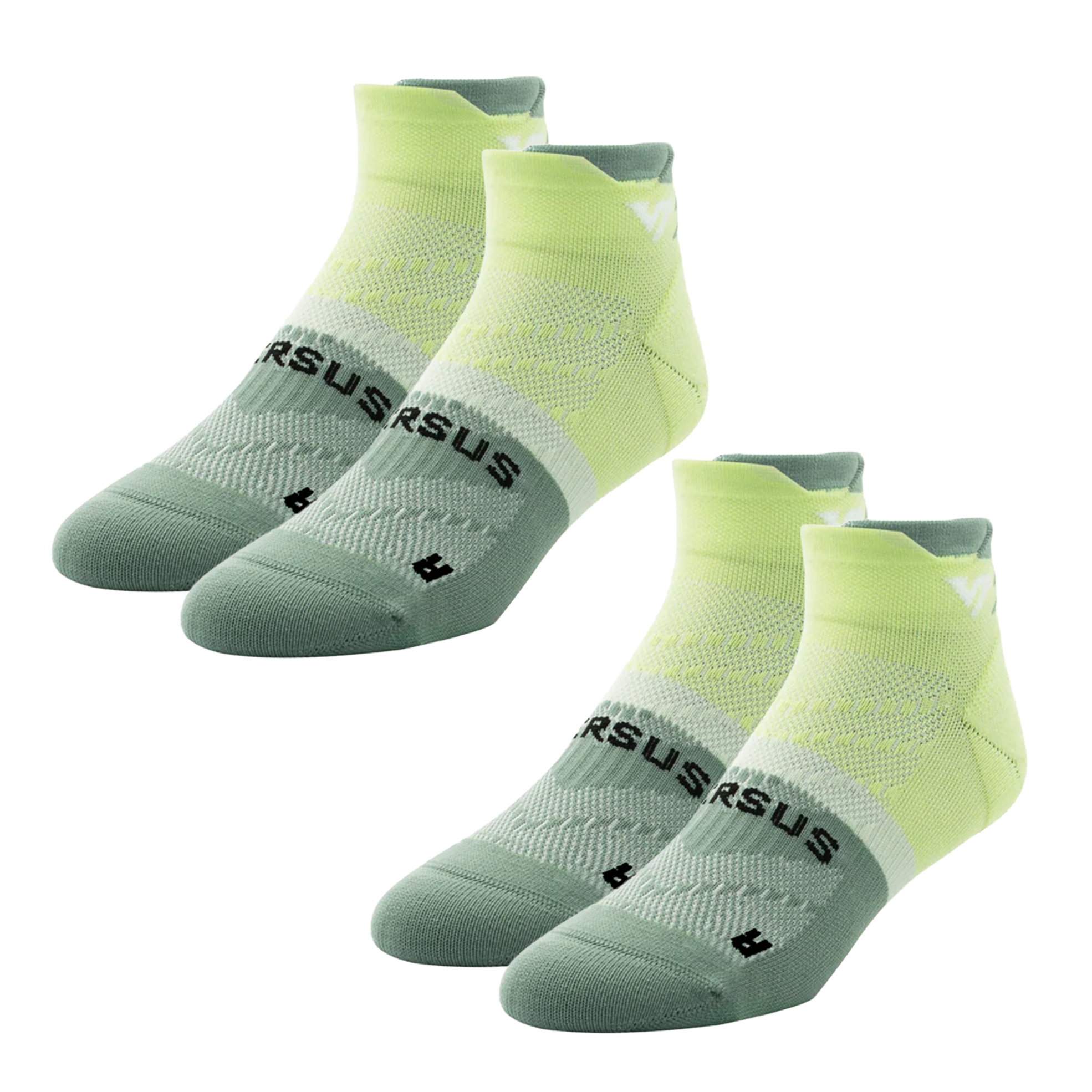 2x Pairs of Unisex Hawaiian Lime Ankle Socks