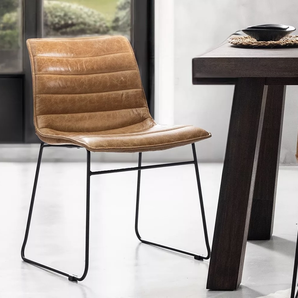 Full-Grain Leather Chair