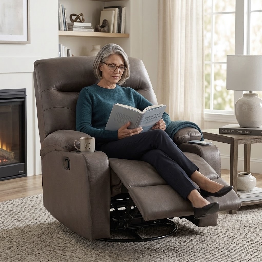 Rocker Recliner with Swivel Base