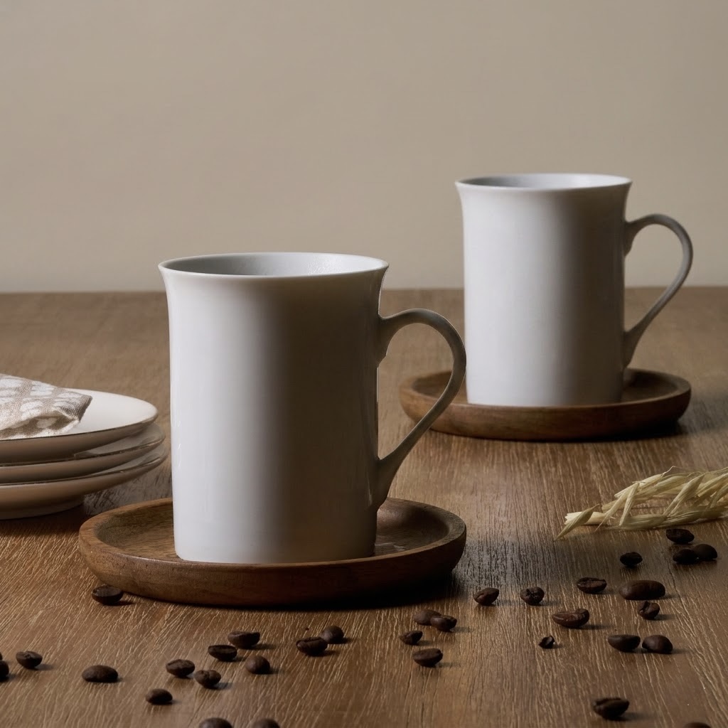 6x Slimline Coffee Mugs