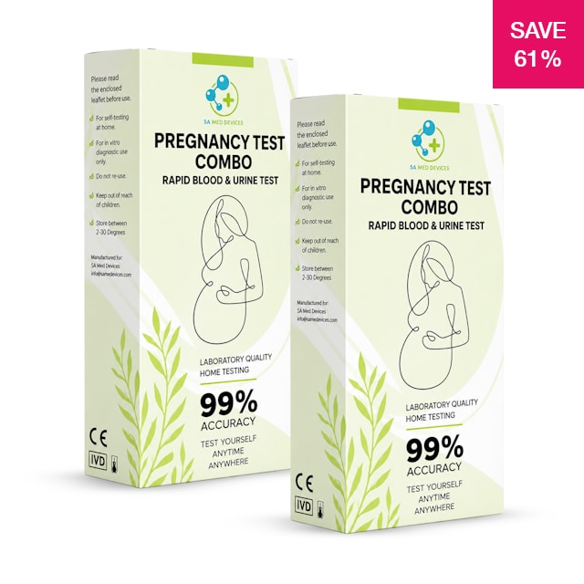 61% off on 2x Pregnancy Combo Test Kits | OneDayOnly