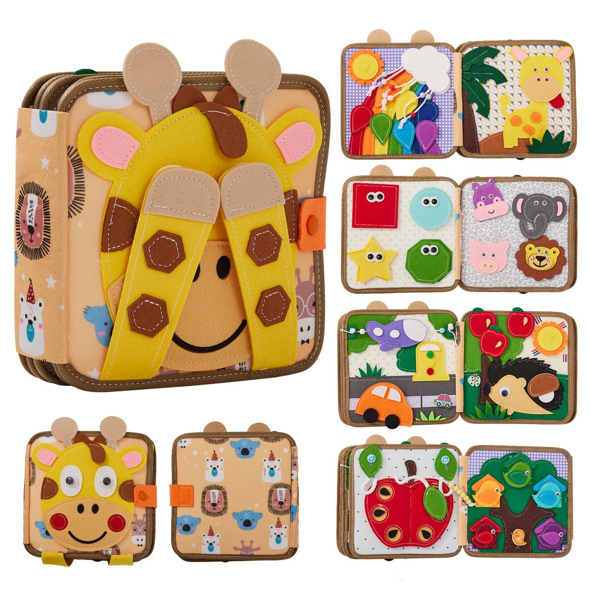 Montessori Educational Sensory Activity Book
