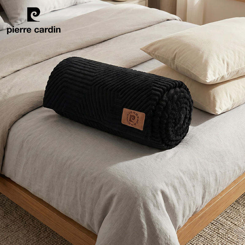 Geo Plush Fleece Throw