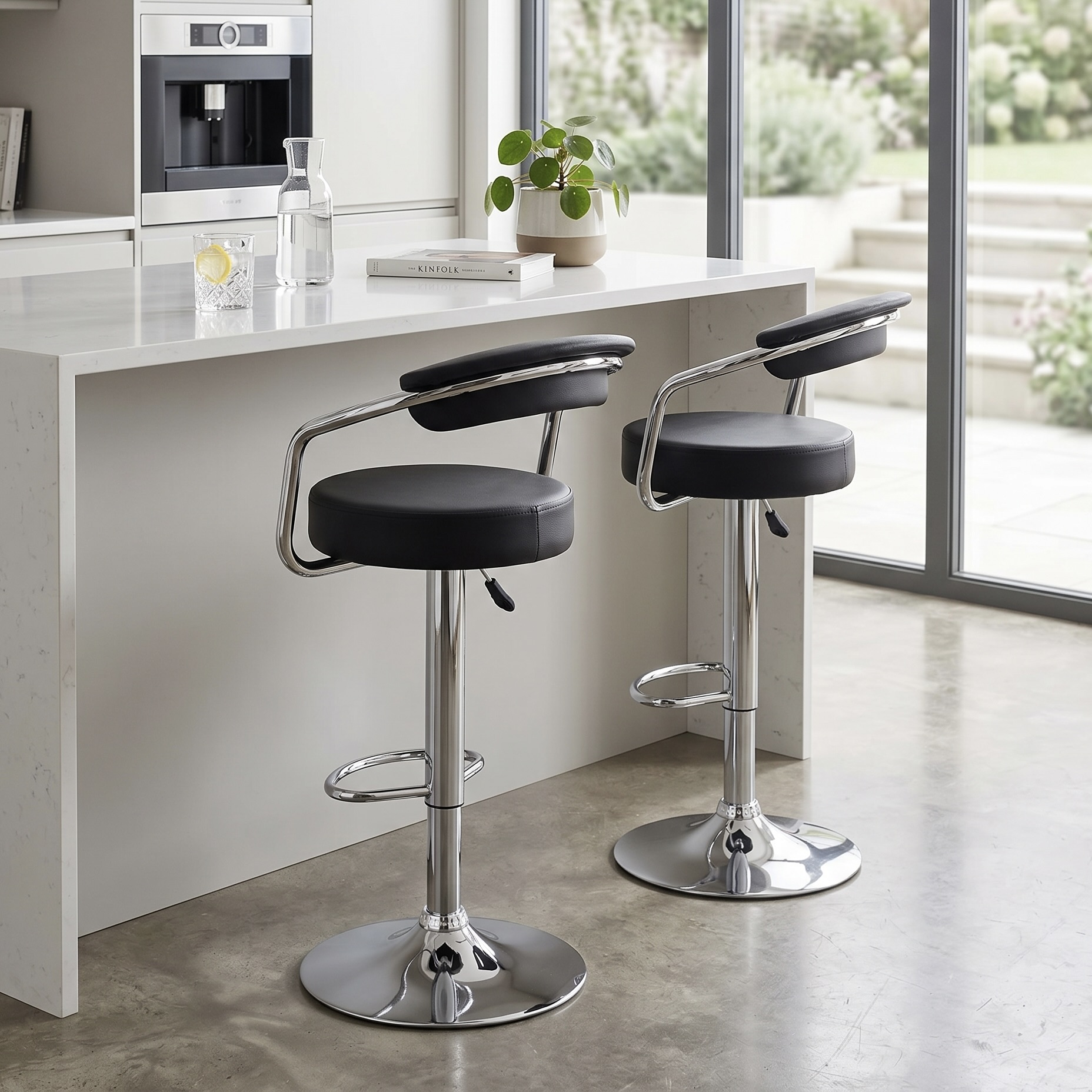DecorMama Padded Bar Stool with Backrest — R1999 on OneDayOnly (was R2900)