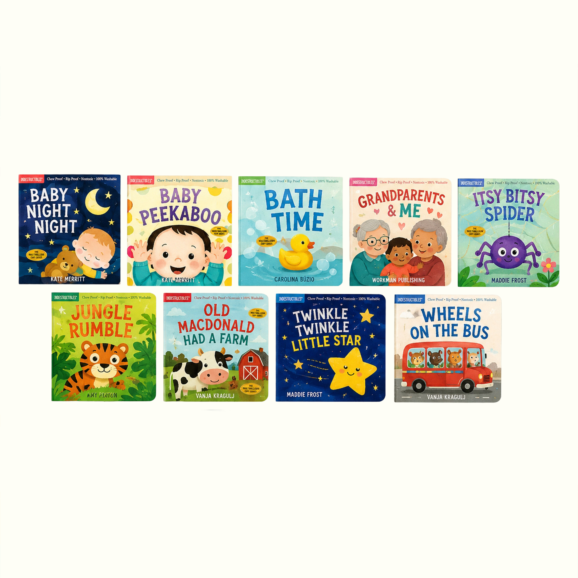 Multiple Authors Indestructibles Baby Bath Time Books (9 Books) — R699 on OneDayOnly (was R1200)