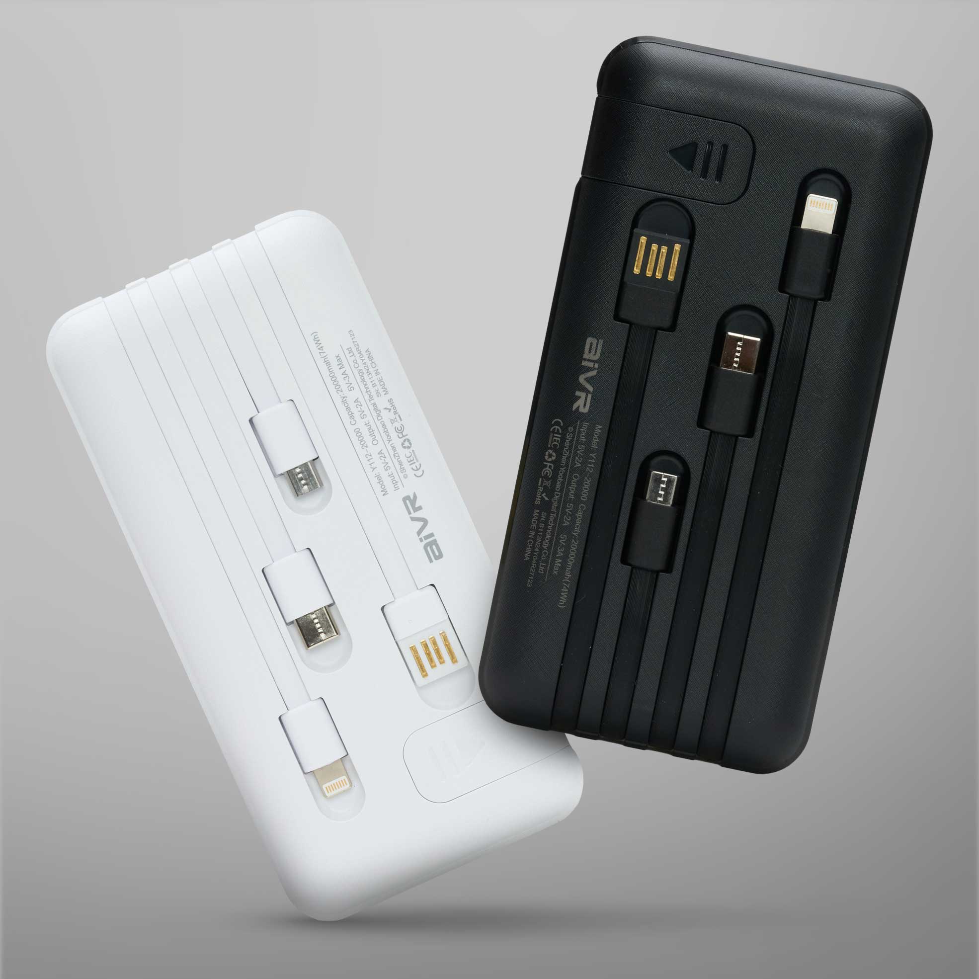 20000mAh 3A Power Bank with Cables