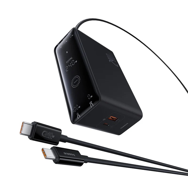 65W Digital GaN Intelligent Desktop Fast Charger Block
