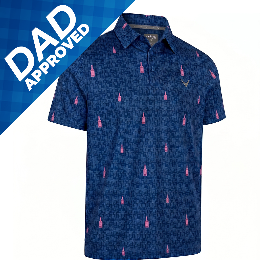 Men's Whiskey Ace Print Polo Shirt