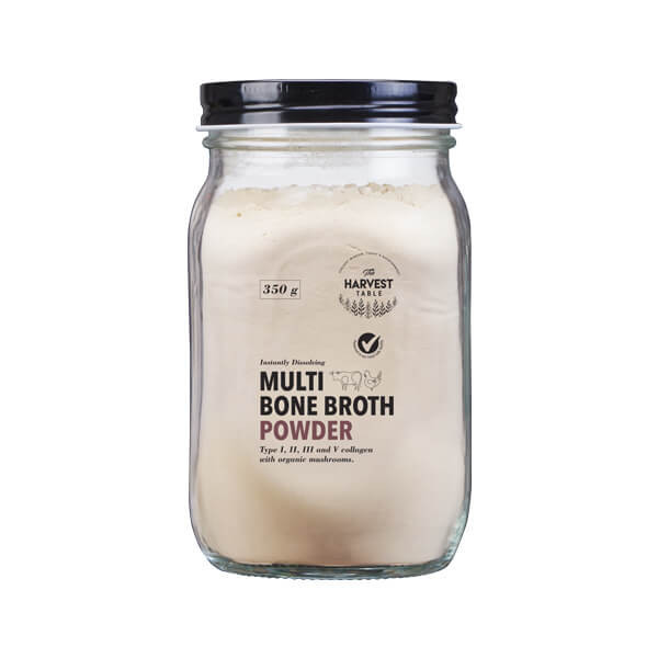 350g Multi Bone Broth Powder Mason Jar