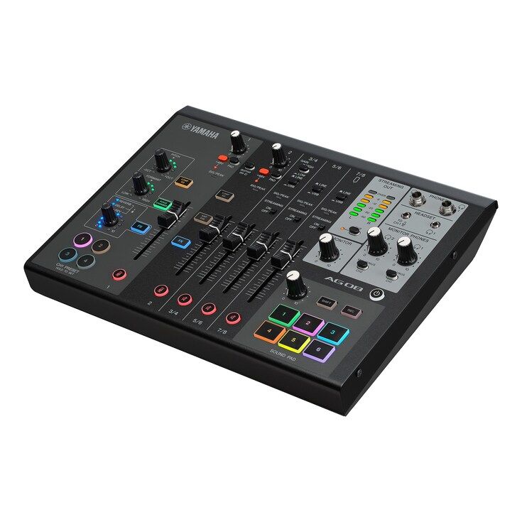 8-Channel Live Streaming Mixer (Model: AG08)