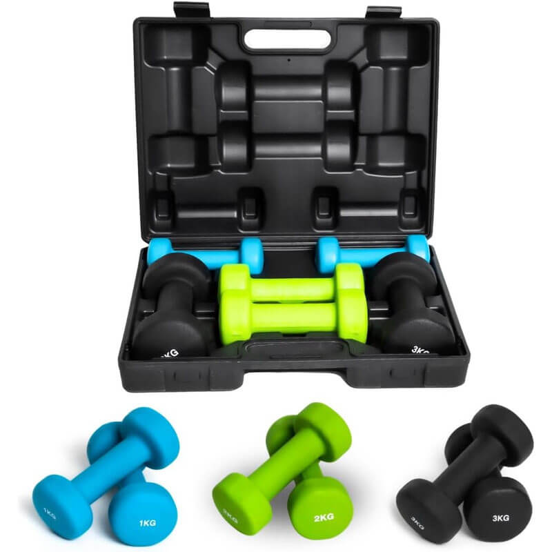 12kg Dumbbell Set with Case