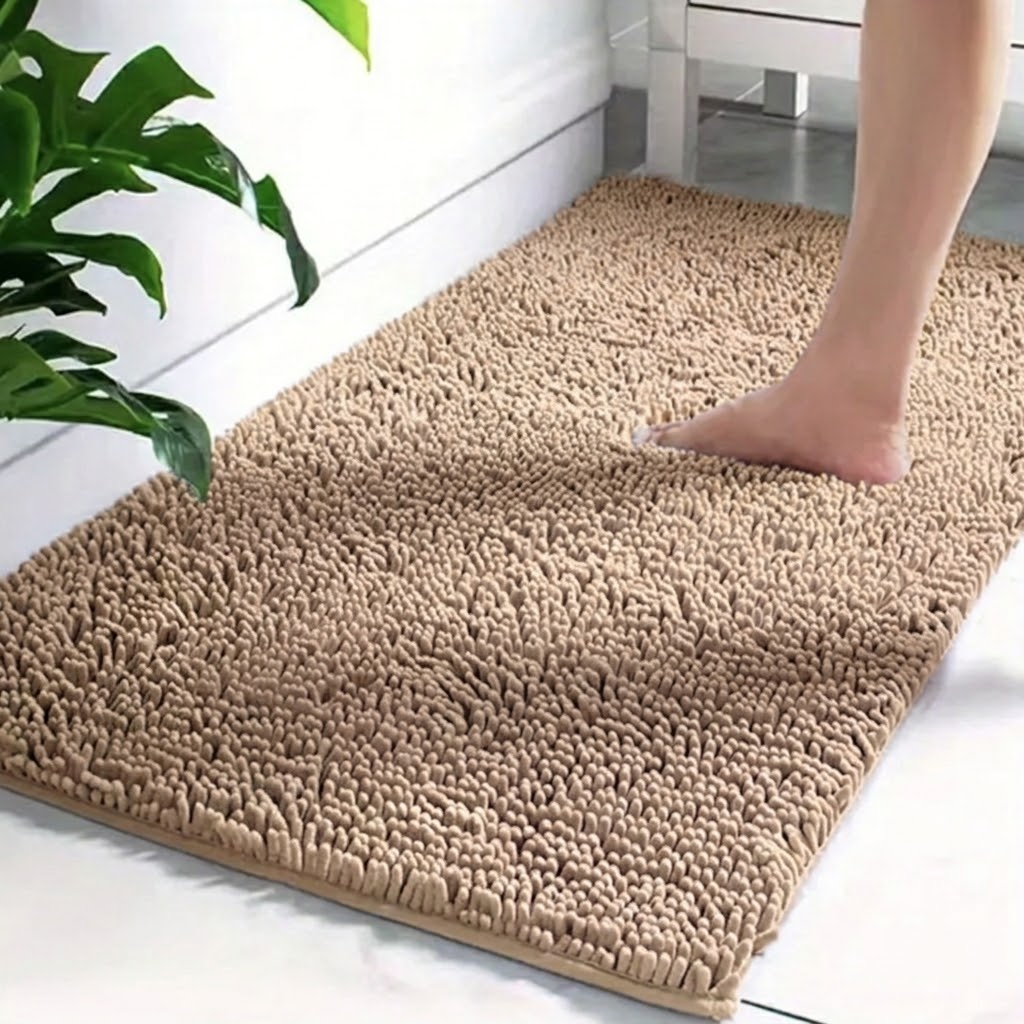 Super Absorbent Non-Slip Shaggy Bath Mat